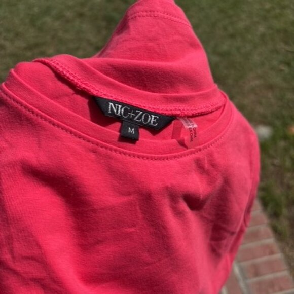 NIC + ZOE Women's Scoop Neck Tank Top Watermelon Cotton Spandex Medium NWT - Picture 6 of 6